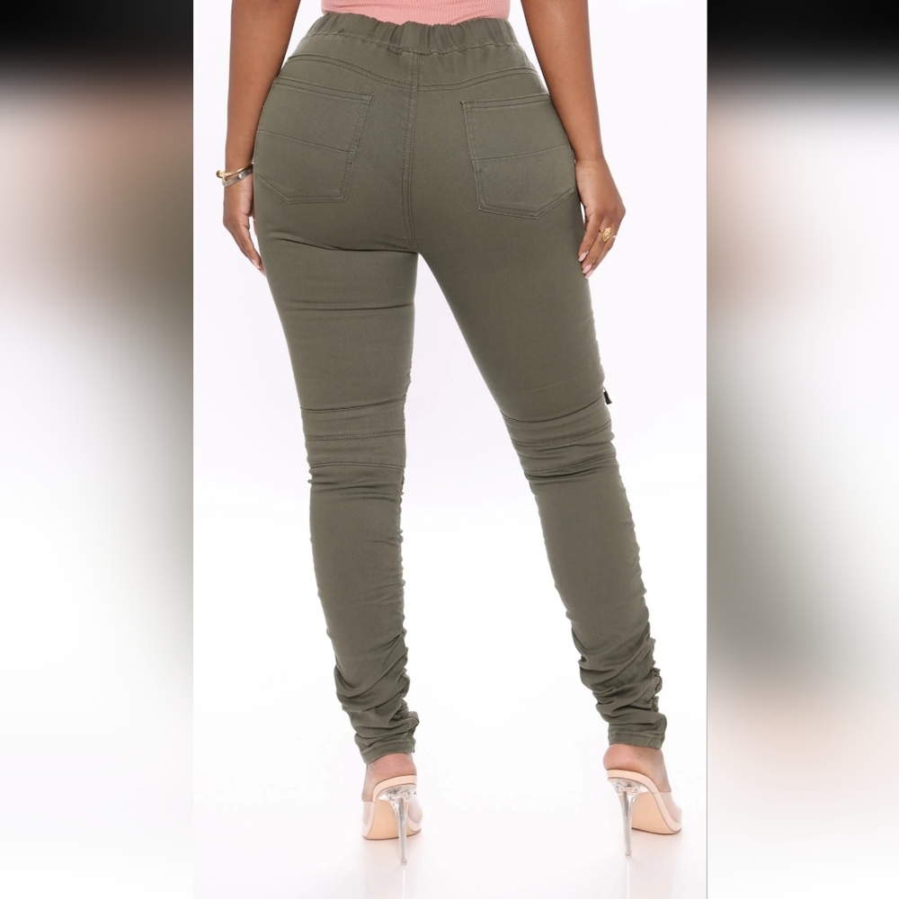 Olive Green Women's Jeggings